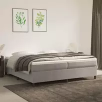 Lova Lovos rėmas be čiužinio, šviesiai pilkas, 200x200cm, aksomas