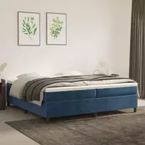Lova Lovos rėmas be čiužinio tamsiai mėlynas 200x200 cm aksomas