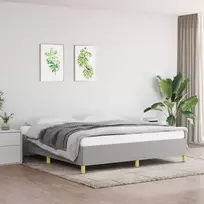 Lova Lovos rėmas be čiužinio, šviesiai pilkas, 160x200cm, audinys