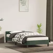 Lova Lovos rėmas be čiužinio tamsiai žalias 90x200 cm aksomas