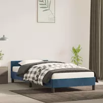 Lova Lovos rėmas be čiužinio tamsiai mėlynas 90x200 cm aksomas