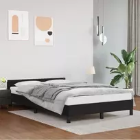Lova Lovos rėmas su galvūgaliu be čiužinio, juodas, 120x200cm