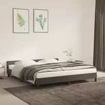 Lova Lovos rėmas be čiužinio, tamsiai pilkas, 180x200cm, aksomas