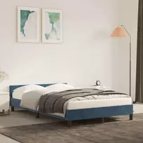 Lova Lovos rėmas be čiužinio tamsiai mėlynas 120x200 cm aksomas
