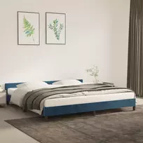 Lova Lovos rėmas be čiužinio tamsiai mėlynas 200x200 cm aksomas