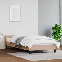 Lova Lovos rėmas su galvūgaliu be čiužinio, kapučino, 100x200cm