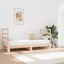 Ištraukiama lova, 2x(90x190)cm, pušies medienos masyvas
