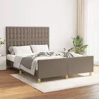Lova Lovos rėmas be čiužinio, taupe spalvos, 140x190cm, audinys