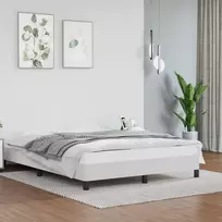 Lova Lovos rėmas, baltos, 140x190 cm, dirbtinė oda