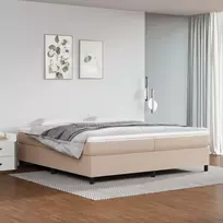 Lova Lovos rėmas, kapučino, 200x200 cm, dirbtinė oda