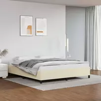 Lova Lovos rėmas, kreminis, 180x200cm, dirbtinė oda