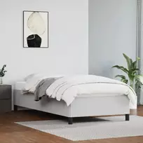 Lova Lovos rėmas, baltos, 90x190 cm, dirbtinė oda