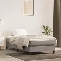 Lovos rėmas be čiužinio, šviesiai pilkas, 80x200cm, aksomas