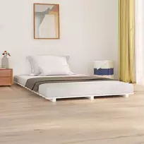 Lova Lovos rėmas, baltos spalvos, 120x190cm, pušies medienos masyvas