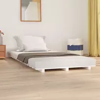Lovos rėmas, baltos spalvos, 100x200cm, pušies medienos masyvas