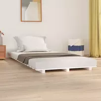 Lova Lovos rėmas, baltos spalvos, 90x200cm, pušies medienos masyvas