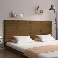 Lova Sieninis galvūgalis, medaus rudas, 206x3x91,5cm, pušies masyvas