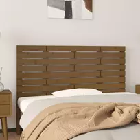 Lova Sieninis galvūgalis, medaus rudas, 126x3x63cm, pušies masyvas