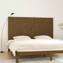 Lova Sieninis galvūgalis, medaus rudas, 204x3x110cm, pušies masyvas