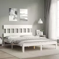 Lova Lovos rėmas be čiužinio, baltas, 160x200cm, pušies masyvas