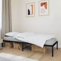 Lova Metalinis lovos rėmas, juodos spalvos, 90x190cm