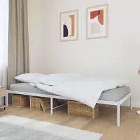 Lova Metalinis lovos rėmas, baltos spalvos, 100x190 cm