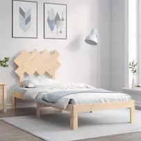 Lova Lovos rėmas su galvūgaliu, medienos masyvas, vienvietis