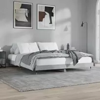 Lova Lovos rėmas, betono pilkos spalvos, 200x200cm, apdirbta mediena