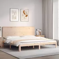 Lova Lovos rėmas su galvūgaliu, 200x200cm, medienos masyvas
