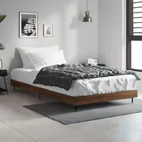 Lovos rėmas be čiužinio, dūminis, 100x200cm, apdirbta mediena