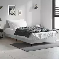 Lova Lovos rėmas, betono pilkos spalvos, 90x200cm, apdirbta mediena