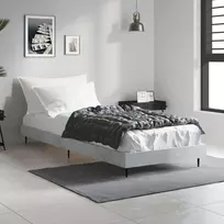 Lova Lovos rėmas, betono pilkos spalvos, 75x190cm, apdirbta mediena