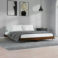 Lova Lovos rėmas be čiužinio, dūminis, 120x200cm, apdirbta mediena