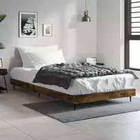 Lova Lovos rėmas be čiužinio, dūminis, 100x200cm, apdirbta mediena