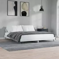 Lova Lovos rėmas, baltas, 150x200cm, apdirbta mediena, blizgus
