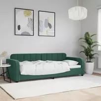 Lova Sofa, tamsiai žalios spalvos, 80x200cm, aksomas