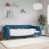 Lova Sofa, mėlynos spalvos, 90x200cm, aksomas