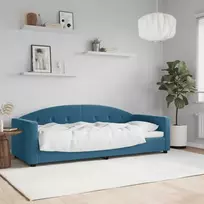 Lova Sofa, mėlynos spalvos, 80x200cm, aksomas