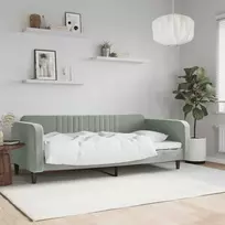 Lova Sofa, šviesiai pilkos spalvos, 90x190cm, aksomas