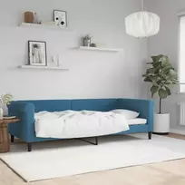 Lova Sofa, mėlynos spalvos, 90x200cm, aksomas