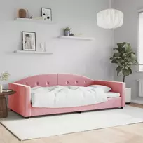 Lova Sofa, rožinės spalvos, 100x200cm, aksomas