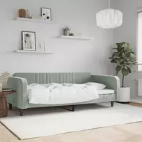 Lova Sofa, šviesiai pilkos spalvos, 90x200cm, aksomas