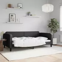 Sofa, juodos spalvos, 100x200cm, audinys