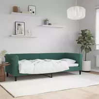 Lova Sofa, tamsiai žalios spalvos, 80x200cm, aksomas