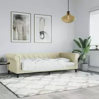 Lova Sofa, kreminės spalvos, 80x200cm, dirbtinė oda