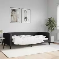 Lova Sofa, juodos spalvos, 100x200cm, audinys