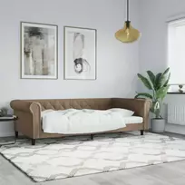 Lova Sofa, kapučino spalvos, 100x200 cm, dirbtinė oda