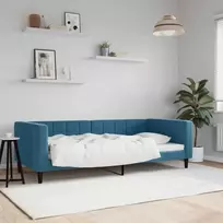 Lova Sofa, mėlynos spalvos, 90x200cm, aksomas