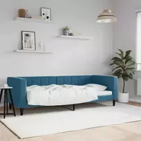 Lova Sofa, mėlynos spalvos, 80x200cm, aksomas