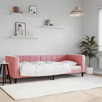 Lova Sofa, rožinės spalvos, 80x200cm, aksomas